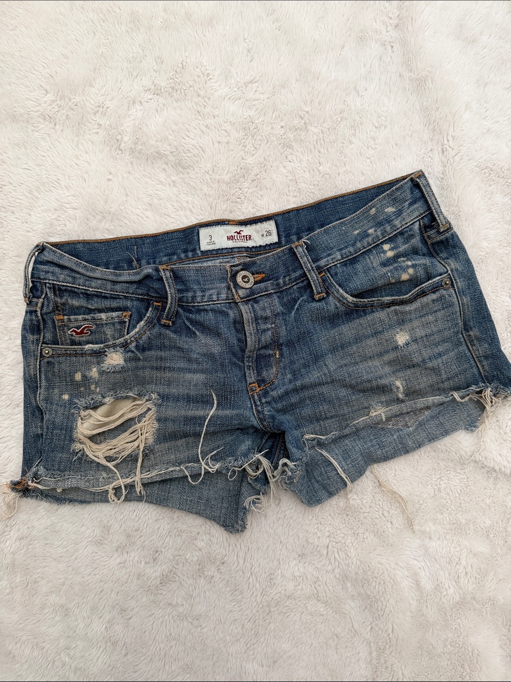 Hollister | Women's Distressed Denim Shorts | 3/26